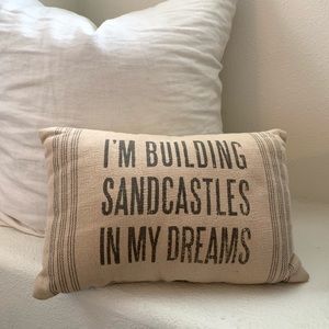 Sandcastle pillow